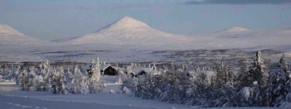 Venabygdsfjellet med Muen om vinteren